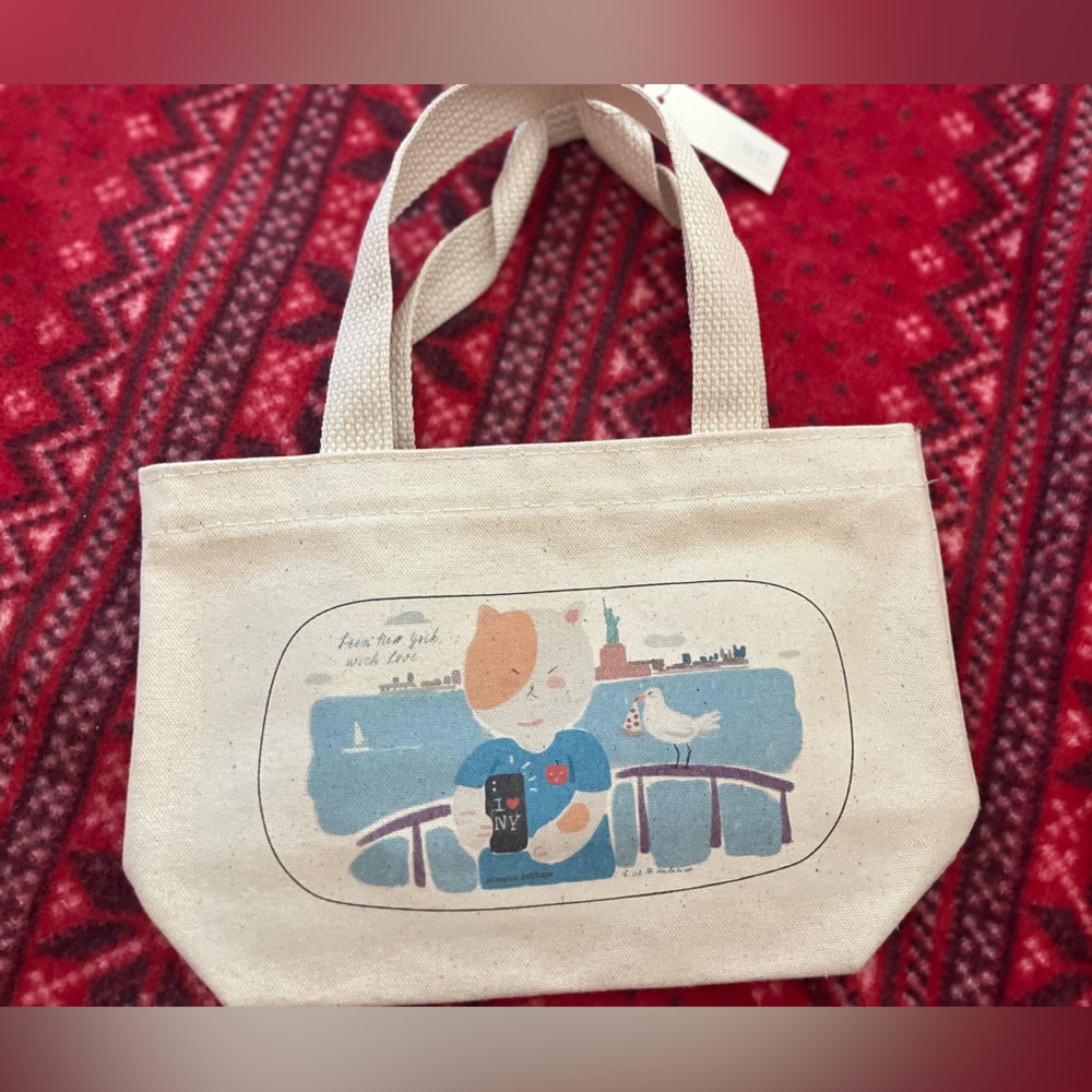 niconeco zakkaya Cute Cat Canvas Tote Bag